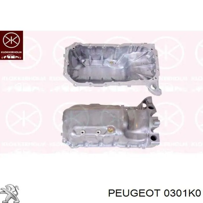 0301K0 Peugeot/Citroen поддон масляный картера двигателя