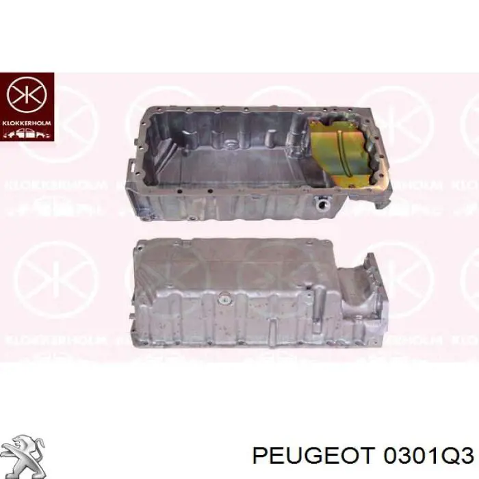 Cárter de aceite 0301Q3 Peugeot/Citroen