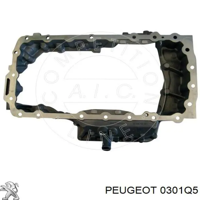 Cárter de aceite, parte superior 0301Q5 Peugeot/Citroen
