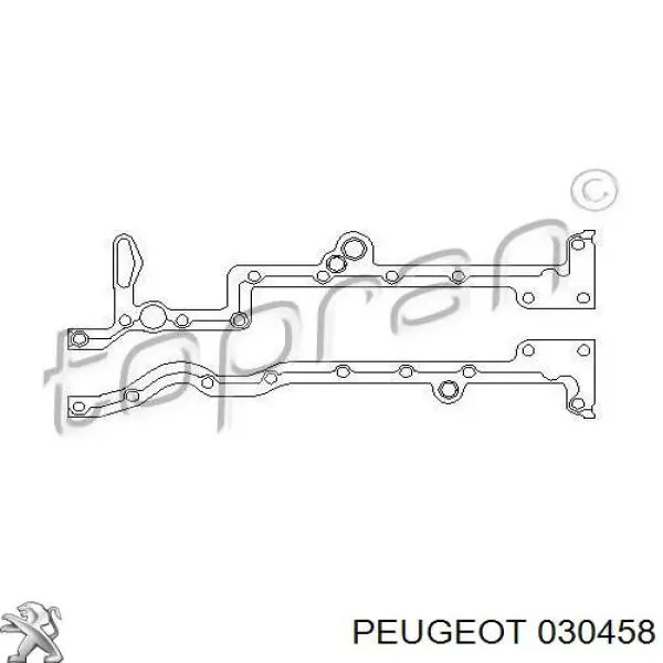 0304.58 Peugeot/Citroen прокладка поддона картера двигателя верхняя