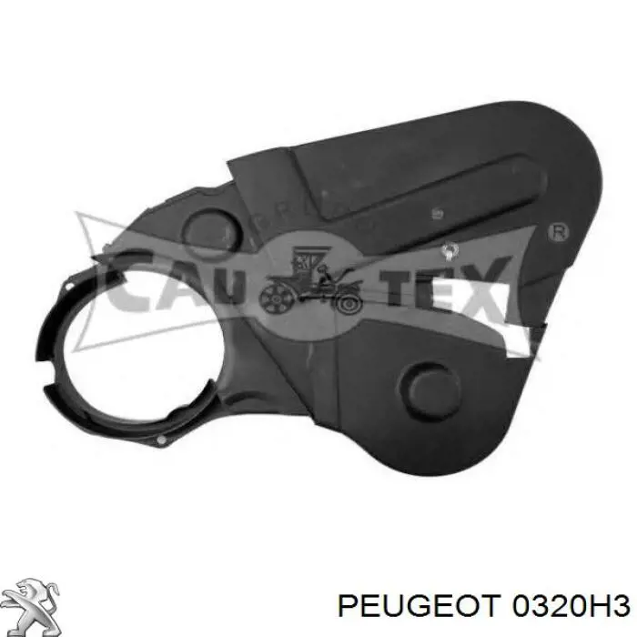 Proteção superior da correia do mecanismo de distribuição de gás para Peugeot Boxer (230P)