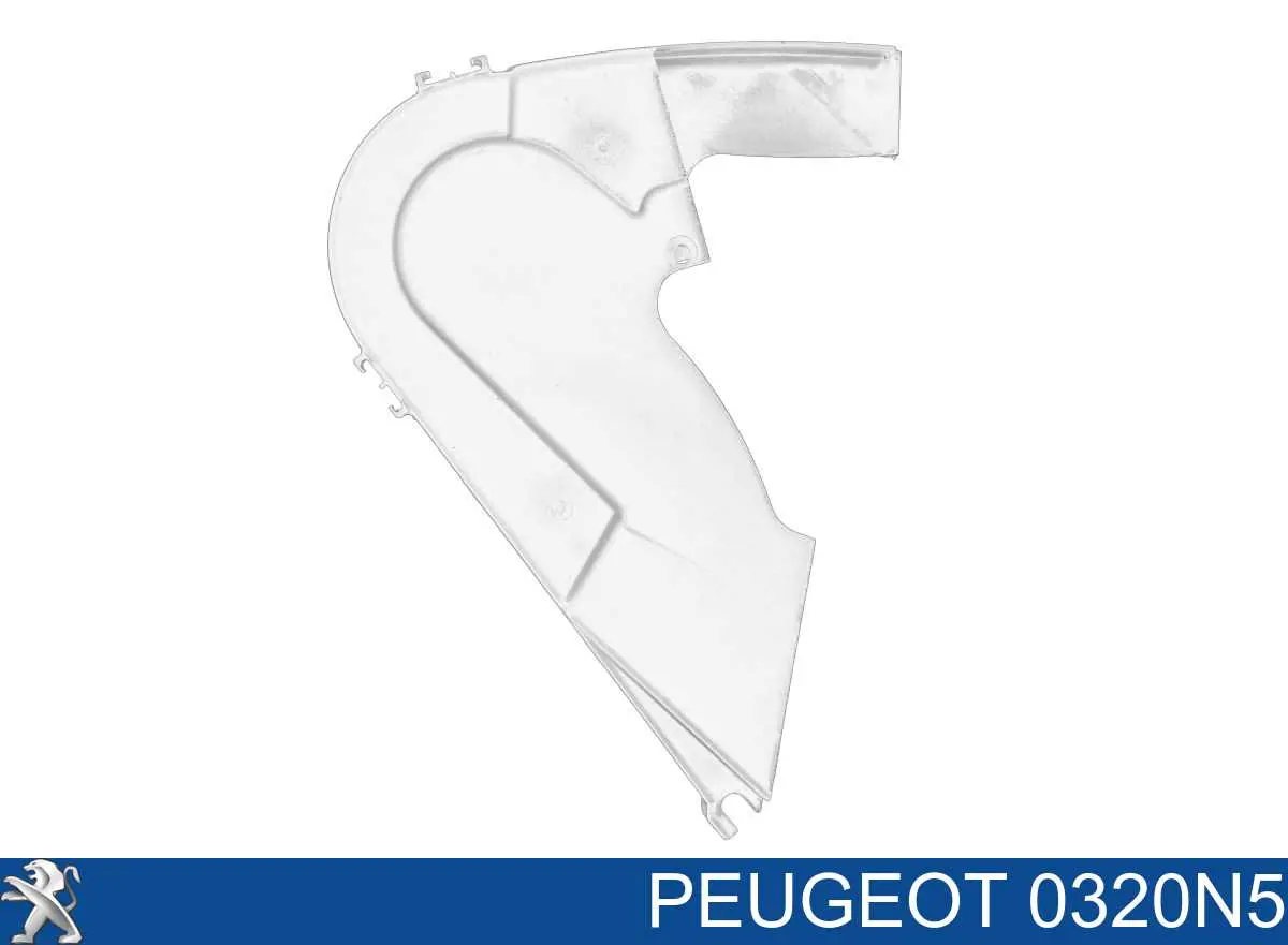 Proteção esquerda da correia do mecanismo de distribuição de gás para Peugeot Boxer (244)
