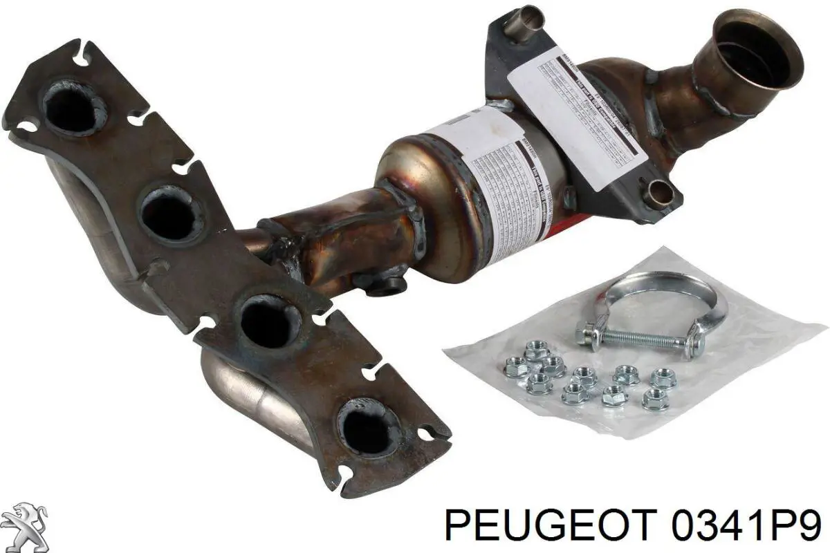 0341P9 Peugeot/Citroen конвертор - катализатор