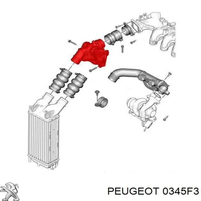 Клапан рециркуляции наддувочного воздуха турбины Peugeot/Citroen 0345F3 цена, от 19.82 USD