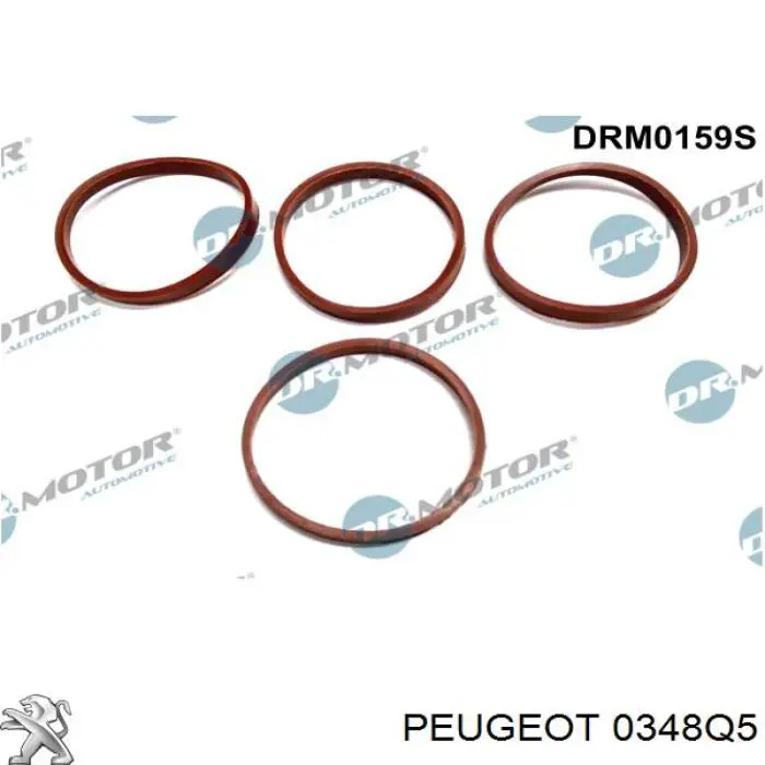 0348Q5 Peugeot/Citroen vedante de tubo coletor de admissão