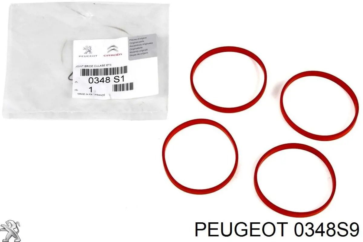 00000348S9 Peugeot/Citroen прокладка впускного коллектора