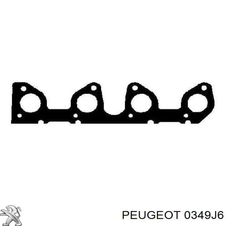0349 J6 Peugeot/Citroen прокладка коллектора