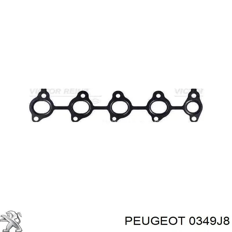 0349J8 Peugeot/Citroen прокладка коллектора