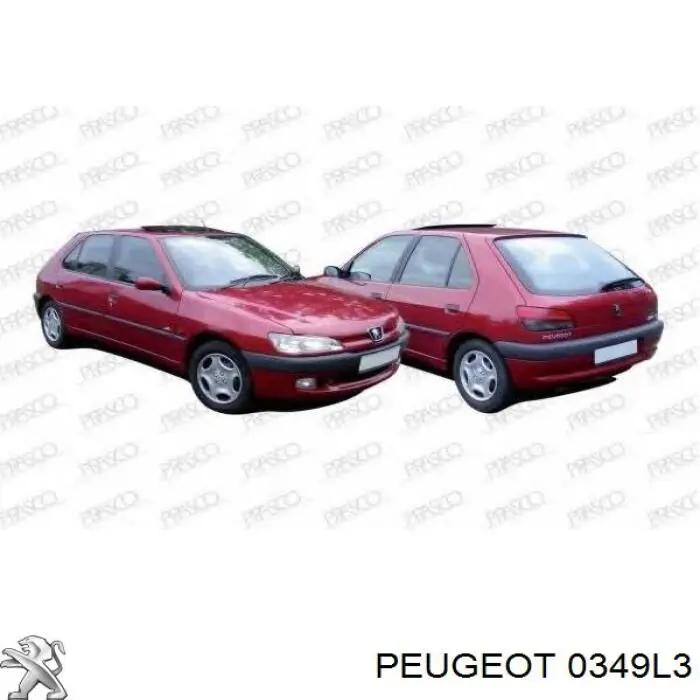 Junta de colector de escape 0349L3 Peugeot/Citroen