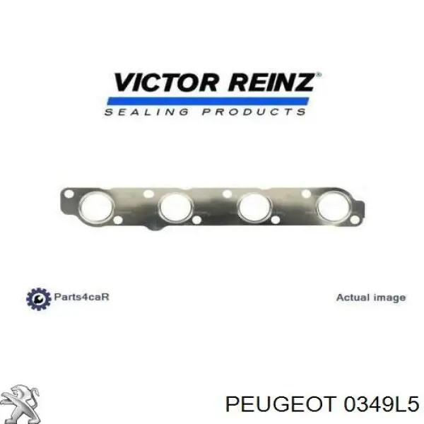 Прокладка випускного колектора 0349L5 Peugeot/Citroen