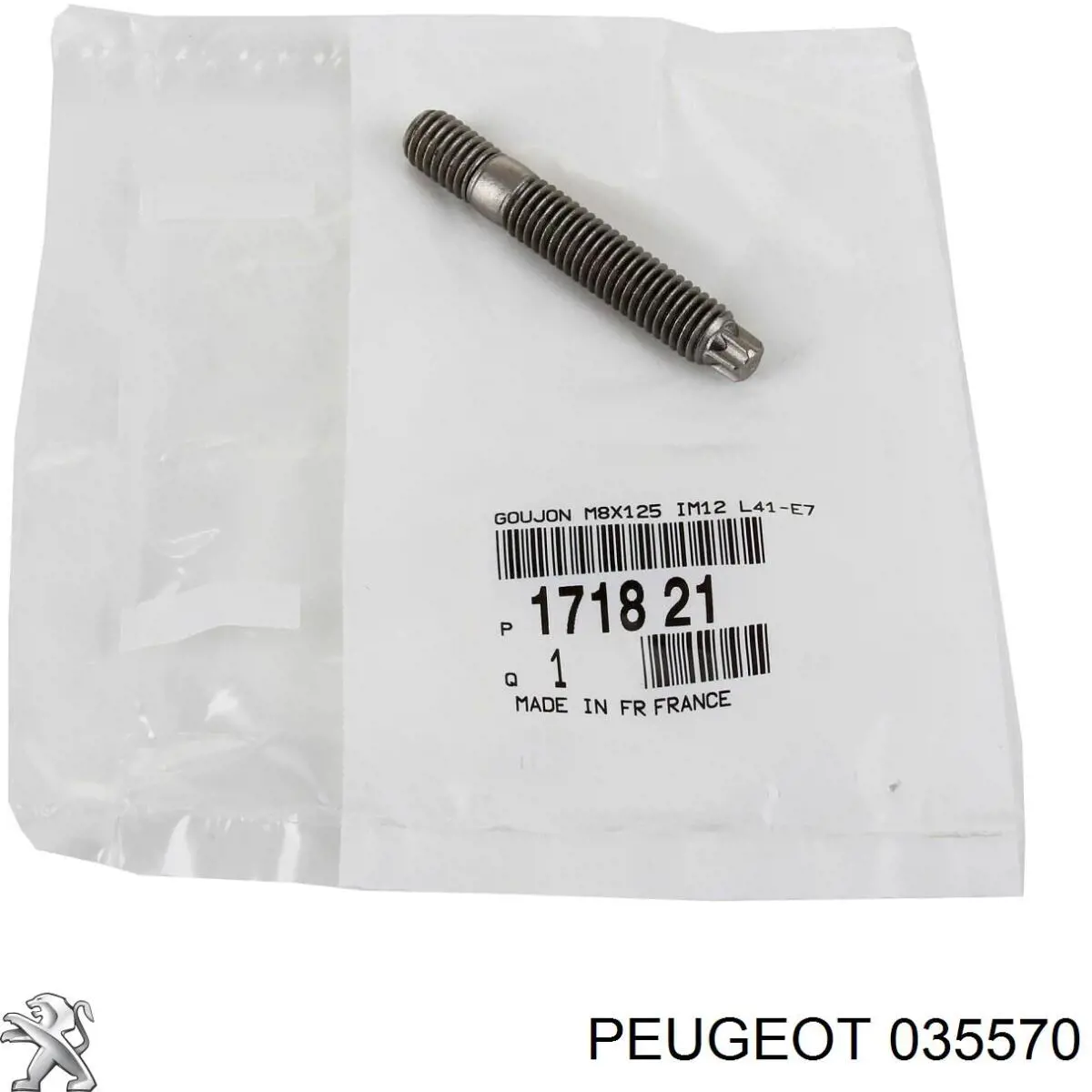Prego de tubo coletor de escape para Peugeot 206 (2D)