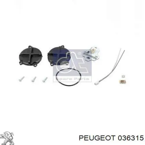 36315 Peugeot/Citroen заглушка (решетка противотуманных фар бампера переднего правая)
