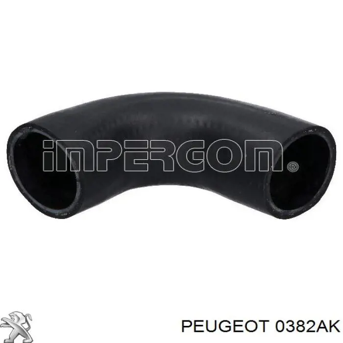 0382AK Peugeot/Citroen шланг (патрубок интеркуллера правый)