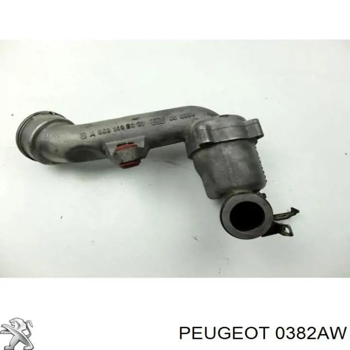 Патрубок воздушный, выход из турбины/компрессора (наддув) 0382AW Peugeot/Citroen