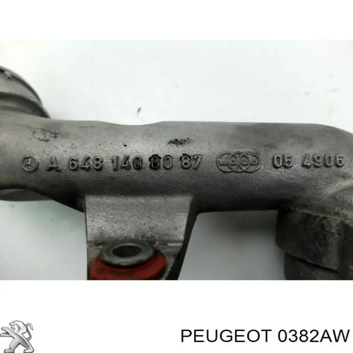 0382AW Peugeot/Citroen Патрубок воздушный, выход из компрессора (наддув)