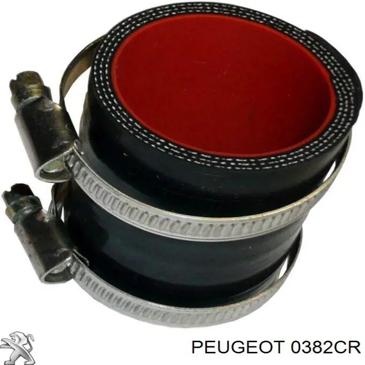0382CR Peugeot/Citroen патрубок воздушный, выход из турбины/компрессора (наддув)