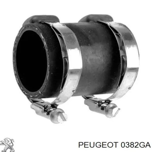 0382GA Peugeot/Citroen патрубок воздушный, выход из турбины/компрессора (наддув)