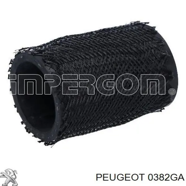 Tubo flexible de aire de sobrealimentación, de turbina 0382GA Peugeot/Citroen