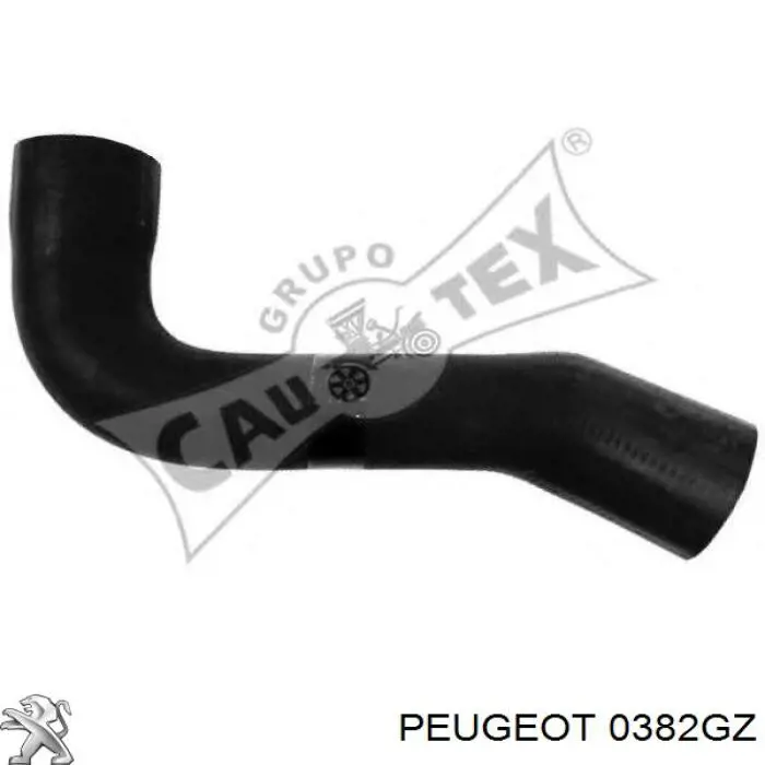 Tubo flexible de aire de sobrealimentación inferior 0382GZ Peugeot/Citroen