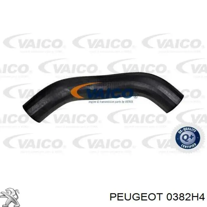 Шланг (патрубок) интеркуллера верхний правый Peugeot/Citroen 0382H4