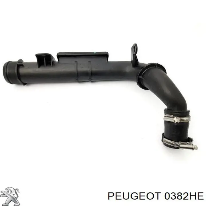 0382HE PEUGEOT Tubo flexible de aire de sobrealimentación izquierdo original y equivalente