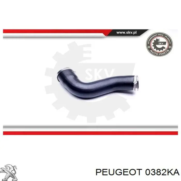 Шланг/патрубок интеркуллера Peugeot/Citroen 0382KA цена, от 43.77 USD