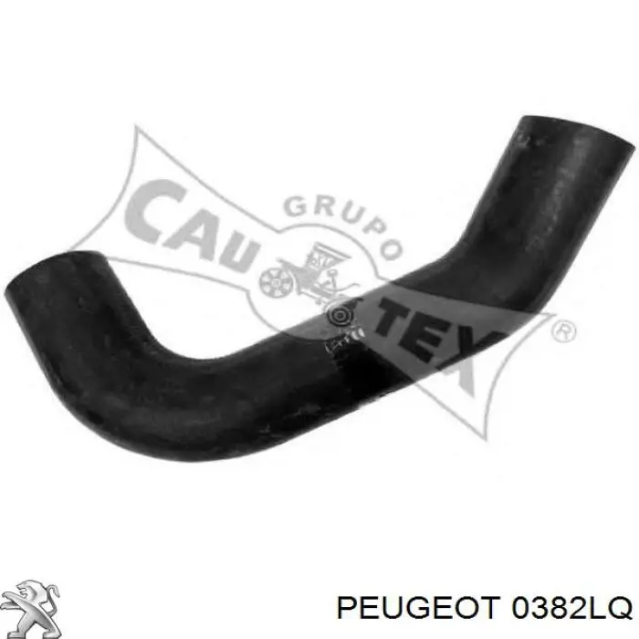 Tubo flexible de aire de sobrealimentación inferior izquierdo 0382LQ Peugeot/Citroen