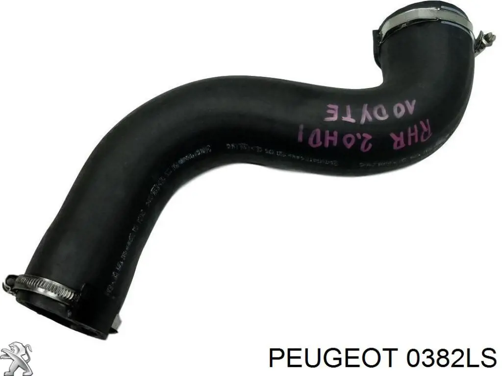 0382LS Peugeot/Citroen шланг (патрубок интеркуллера левый)