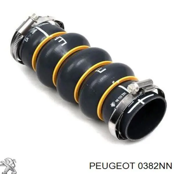Tubo flexible de aire de sobrealimentación izquierdo 0382NN Peugeot/Citroen