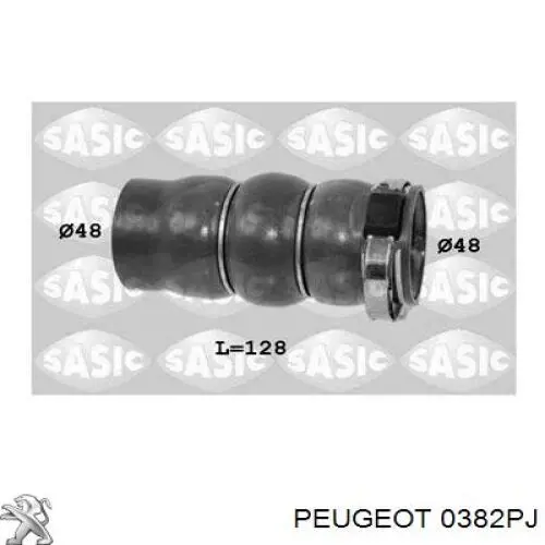 Патрубок интеркулера 0382PJ Peugeot/Citroen