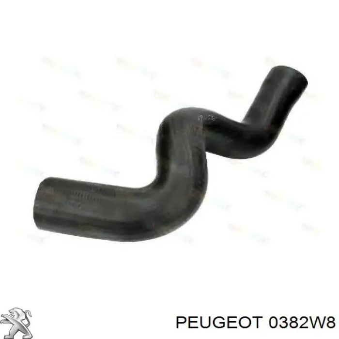 0382W8 Peugeot/Citroen шланг (патрубок интеркуллера верхний)