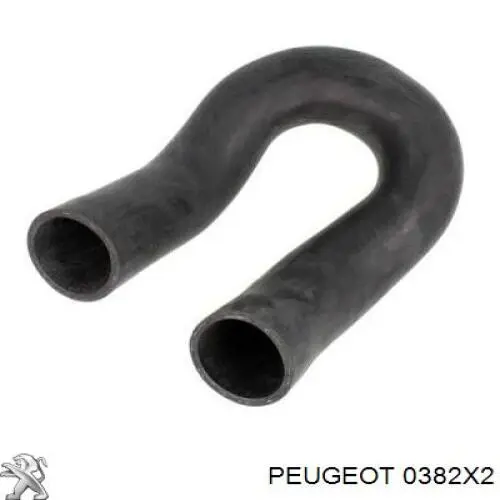 Tubo flexible de aire de sobrealimentación, de turbina 0382X2 Peugeot/Citroen