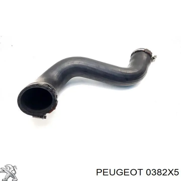 0382X5 Peugeot/Citroen шланг (патрубок интеркуллера верхний)