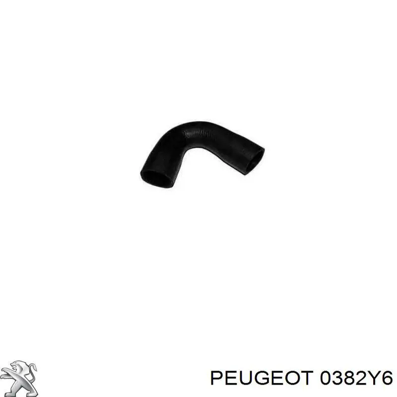 0382Y6 Peugeot/Citroen шланг (патрубок интеркуллера левый)