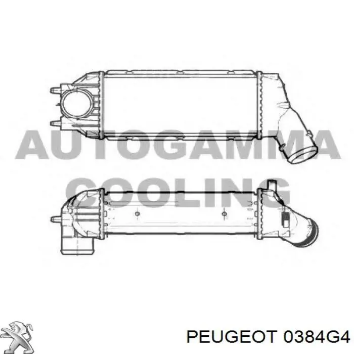 Radiador de intercooler Peugeot/Citroen 0384G4 preço, a partir de 56,90 USD