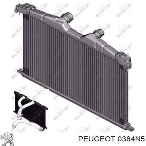 0384N5 Peugeot/Citroen интеркулер