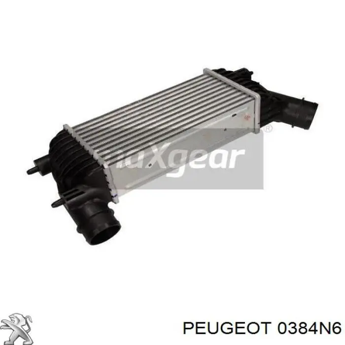 Radiador de aire de admisión 0384N6 Peugeot/Citroen