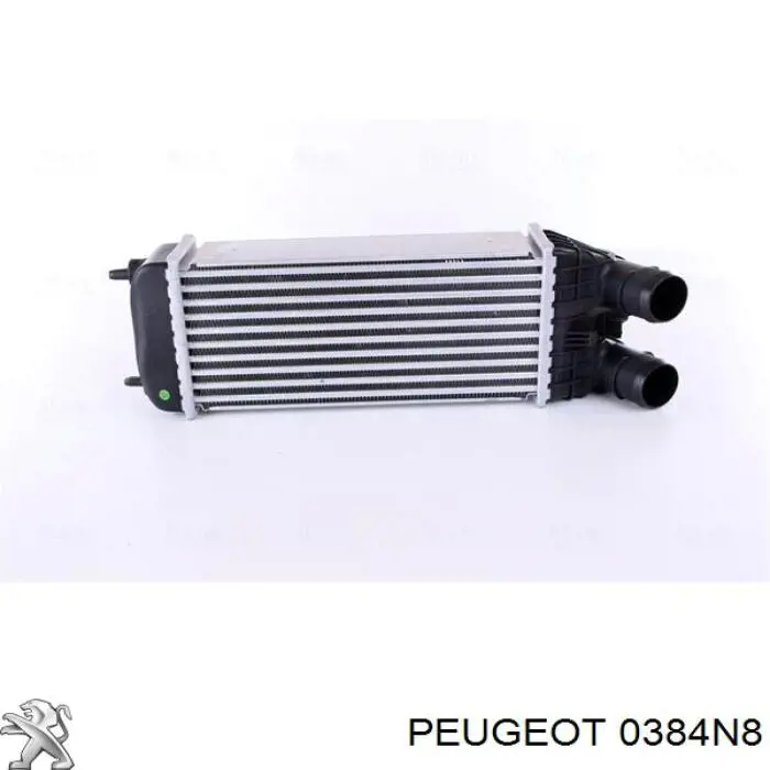 Radiador de aire de admisión 0384N8 Peugeot/Citroen