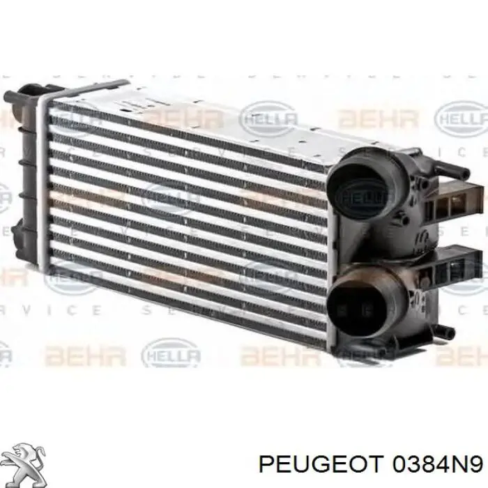 Радиатор интеркуллера Peugeot/Citroen 0384N9