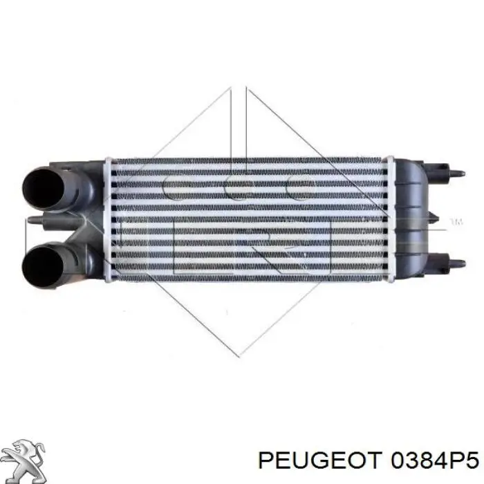 0384P5 Peugeot/Citroen radiador de intercooler