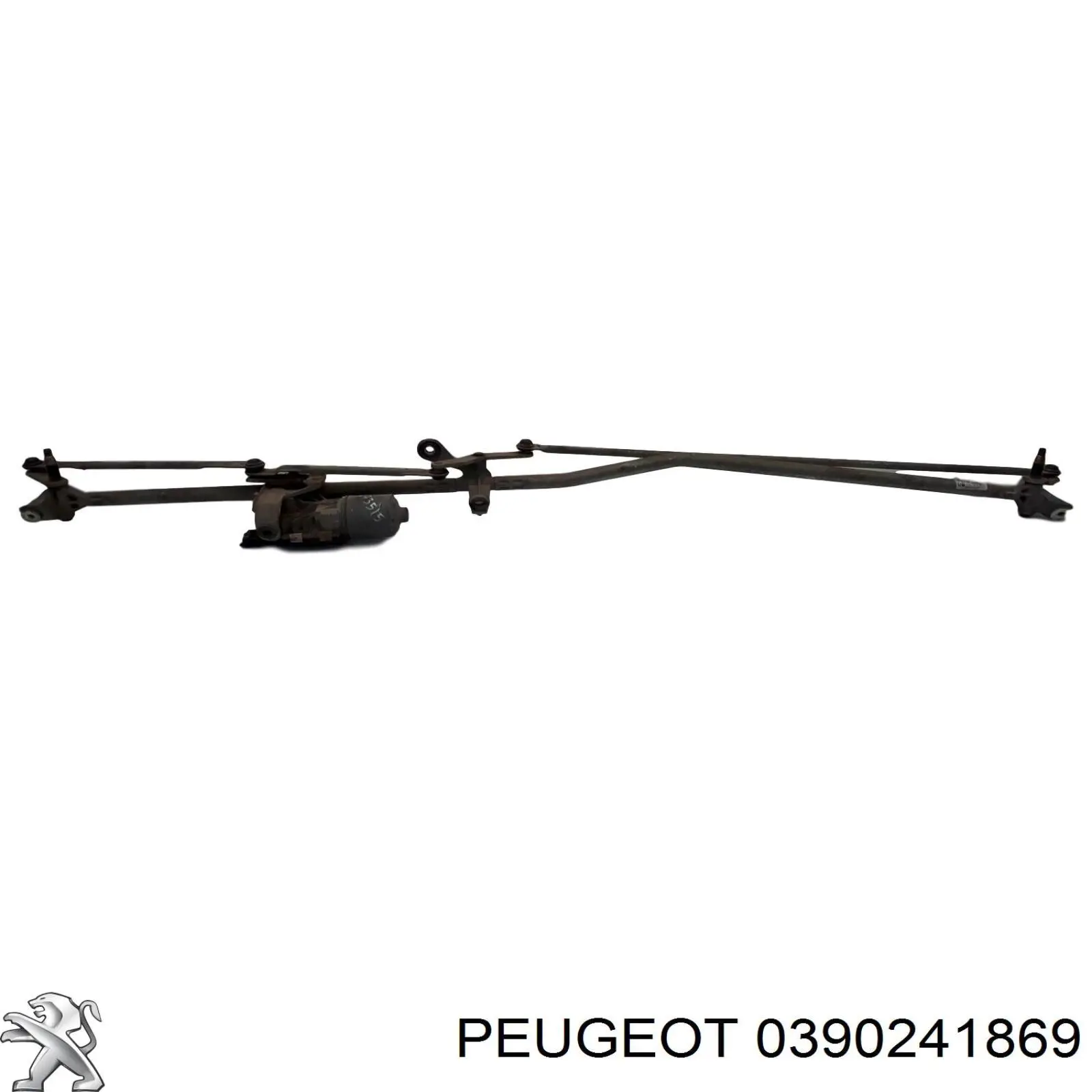 0390241869 Peugeot/Citroen Мотор стеклоочистителя передний
