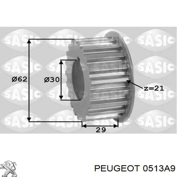 Звезда коленвала вала Peugeot/Citroen 0513A9 цена, от 35.64 USD