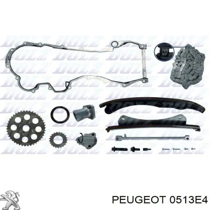 0513E4 Peugeot/Citroen звездочка-шестерня привода коленвала двигателя
