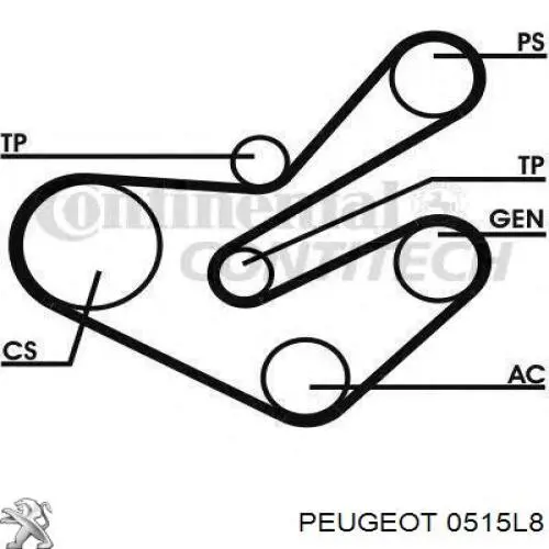 Шкив коленвала 0515L8 Peugeot/Citroen