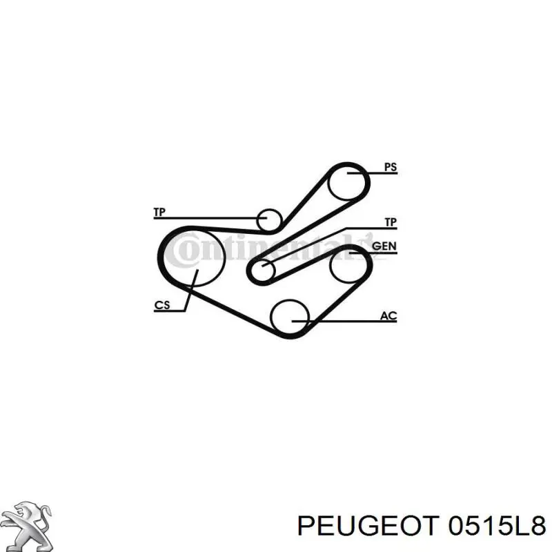0515L8 Peugeot/Citroen Шкив коленчатого вала