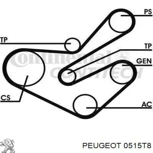 Шкив коленвала 0515T8 Peugeot/Citroen