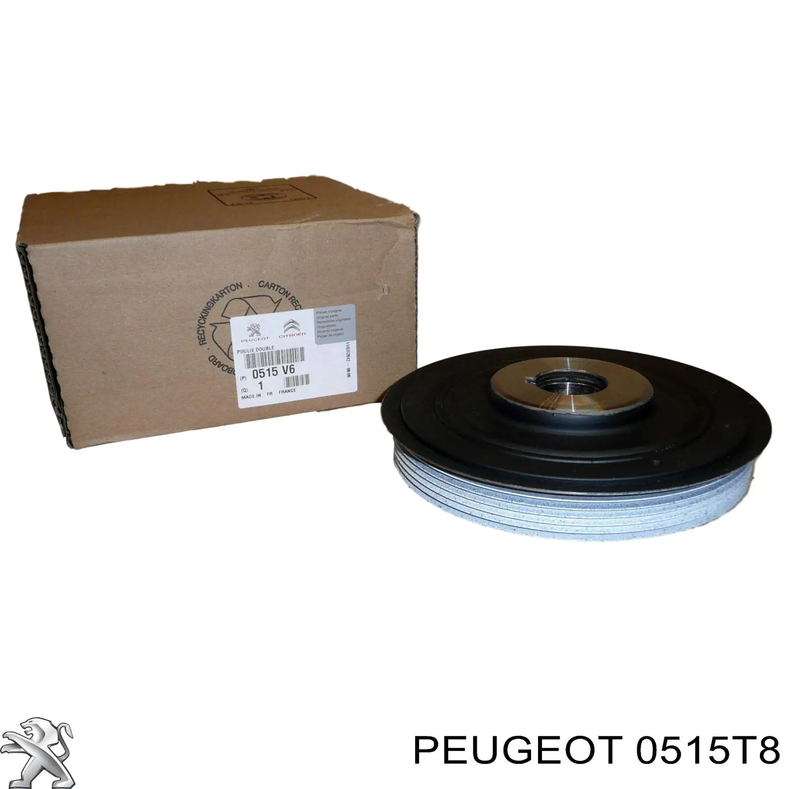 Шкив коленвала (демпфер) Peugeot/Citroen 0515T8 цена, от 44.87 USD