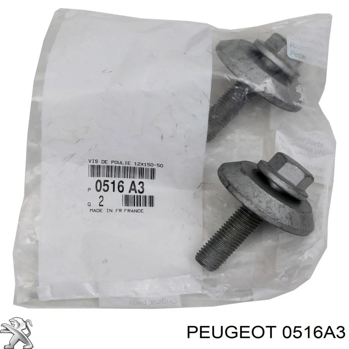 Купить 0516A3 Peugeot/Citroen Болт шкива коленвала
