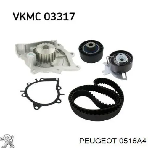 Купить 0516A4 Peugeot/Citroen Болт шкива коленвала