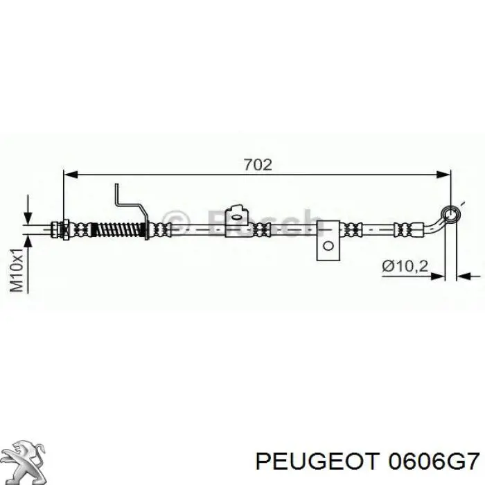 0606G7 Peugeot/Citroen вкладыши коленвала шатунные, комплект, стандарт (std)